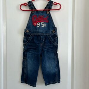 Oshkosh denim graphic overalls size 12 months